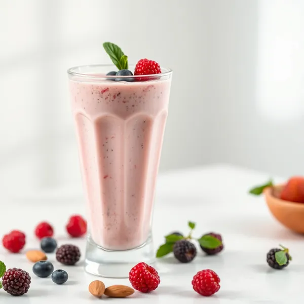 Smoothie Amical Keto aux Baies Goji et Lait d'Amande