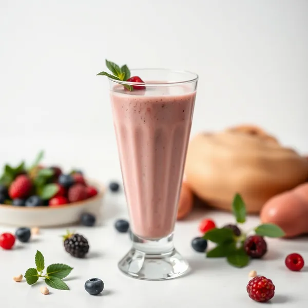 Smoothie Amigável Keto de Baya Goji e Leite de Caju