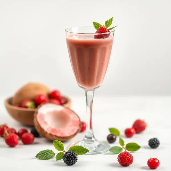 Smoothie Amigável Keto de Baya Goji e Água de Coco