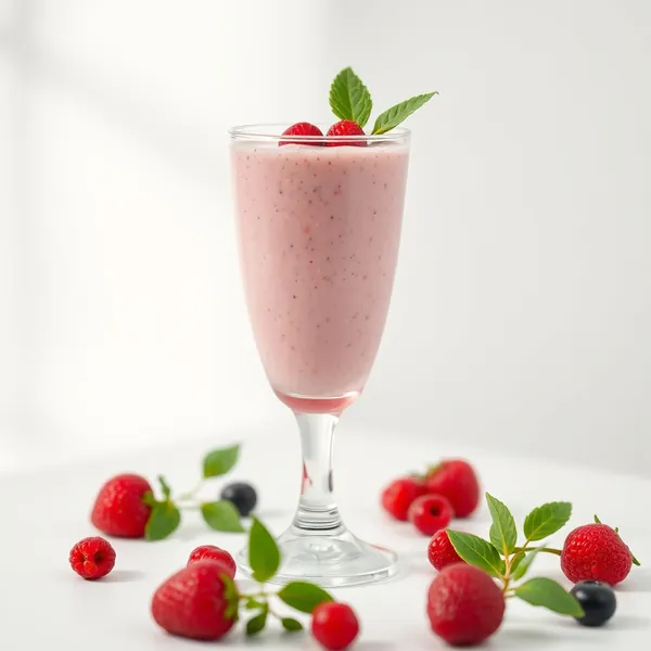 Smoothie Keto Amigável de Baga Goji e Kefir