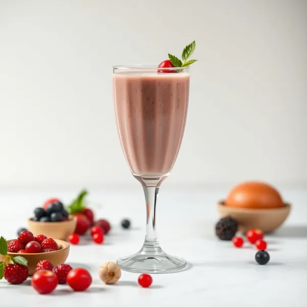 Smoothie de Leite de Macadamia e Goji Amigável com Keto