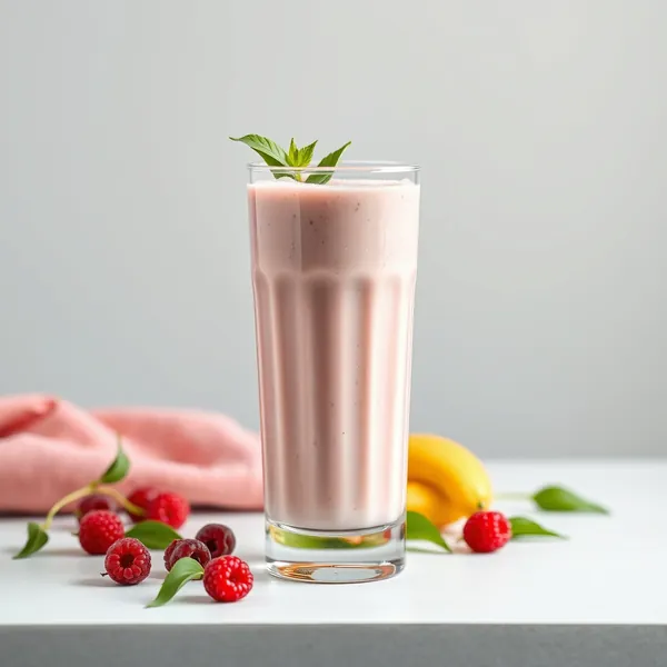 Smoothie Amigável Keto de Baga Goji e Leite de Ervilha