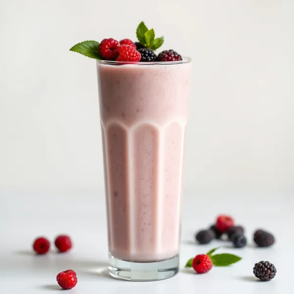 Smoothie aus Dinkelmilch und Goji-Beeren (Keto-freundlich)