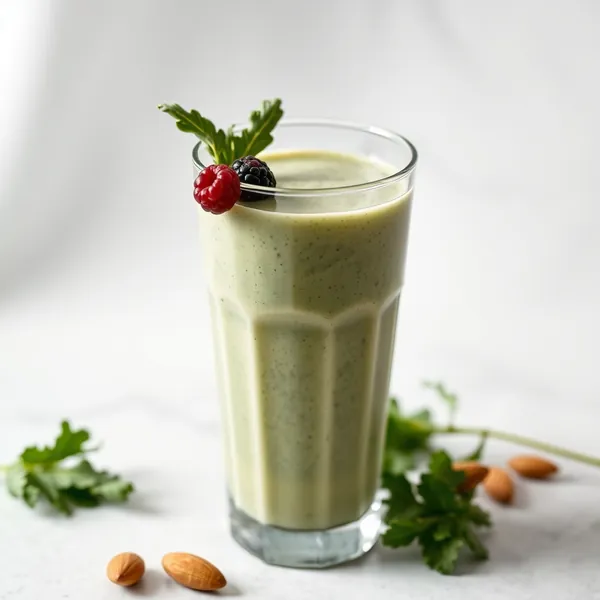 Smoothie Keto au Kale et Lait d'Amande