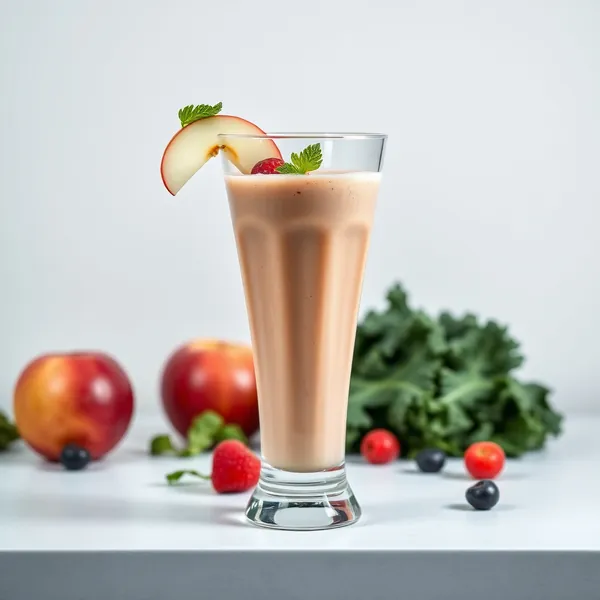 Smoothie de Suco de Maçã e Couve Amiga do Keto