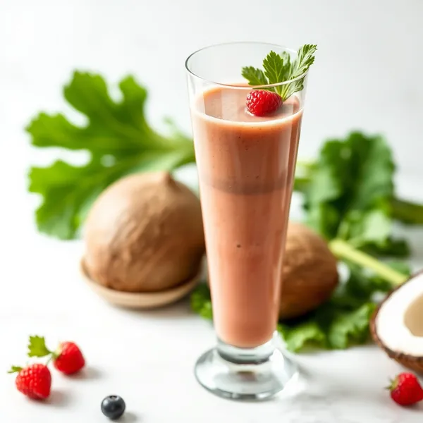 Smoothie Keto Amichevole Cavolo Riccio e Acqua di Cocco