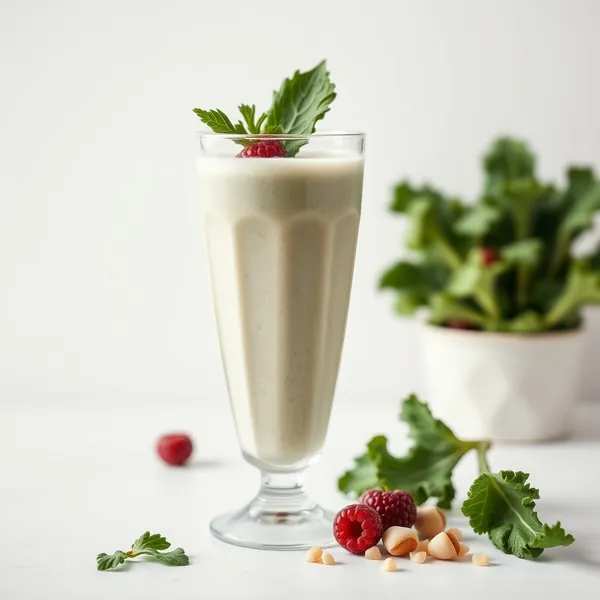 Smoothie Keto de Chou Frisé et Lait de Noisette