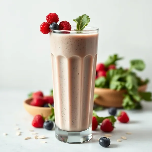Smoothie de Couve Keto com Leite de Aveia