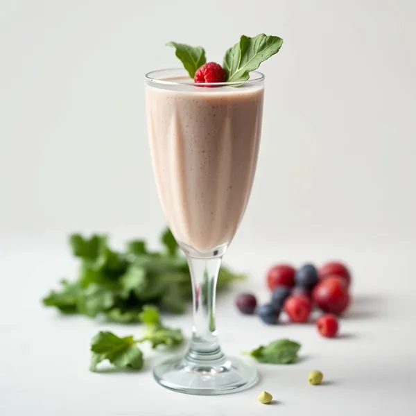 Smoothie Amical Keto de Chou Frisé et Lait de Pois