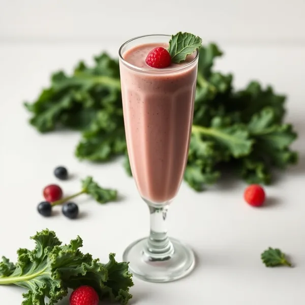 Smoothie de Protéine de Kale Amical avec Keto