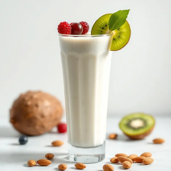 Keto-Friendly Kiwi Almond Coconut Milk Smoothie