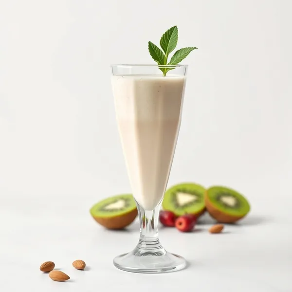 Batido de Kiwi y Leche de Almendras Amigable con Keto