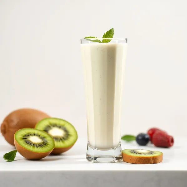 Smoothie de Kiwi e Iogurte Grego Amigável com Keto