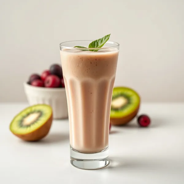 Batido Amigable Keto de Kiwi y Leche de Macadamia