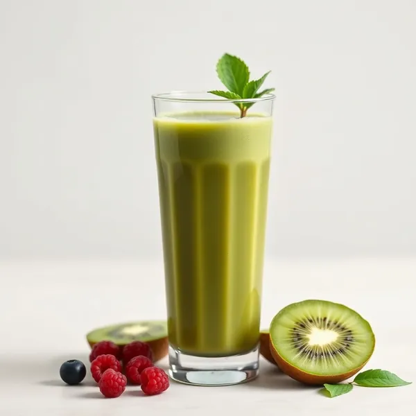 Batido Keto de Kiwi y Té Matcha