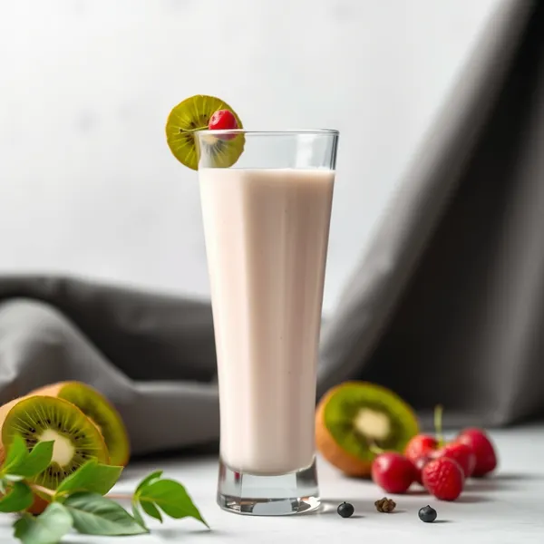 Smoothie de Kiwi e Leite de Soja Amigável com Keto