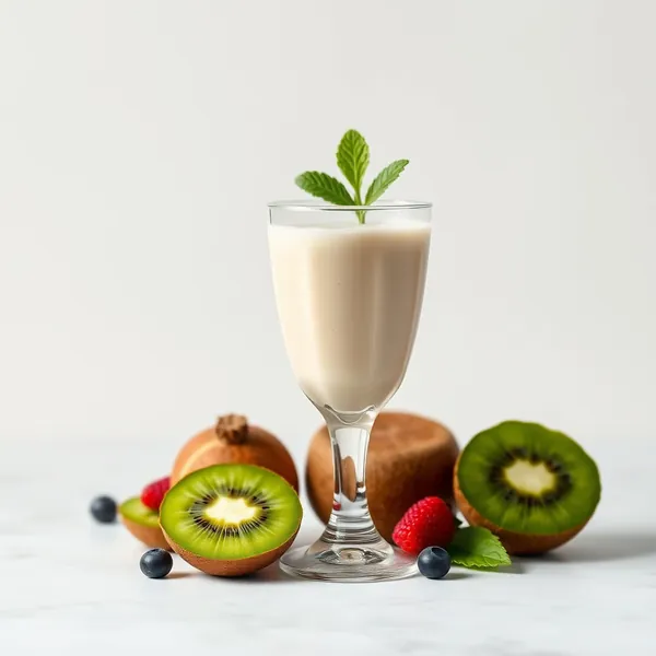 Smoothie de Kiwi e Leite de Espelta Amigável com Keto