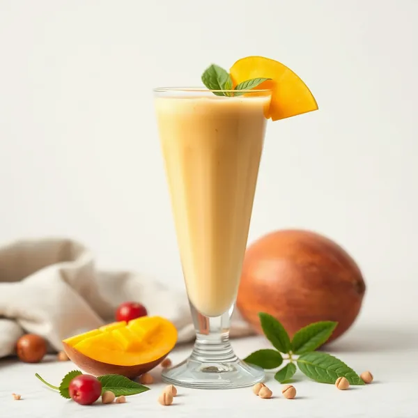 Keto-freundlicher Mango-Hafermilch-Smoothie