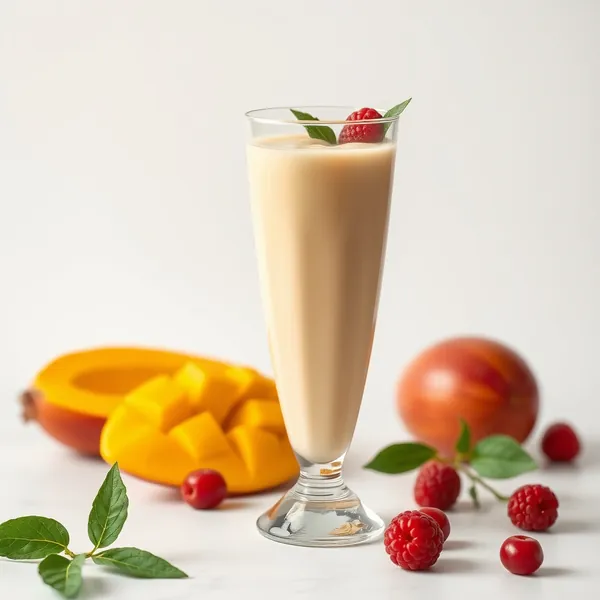 Smoothie de Manga e Leite de Cânhamo Amigável com Keto