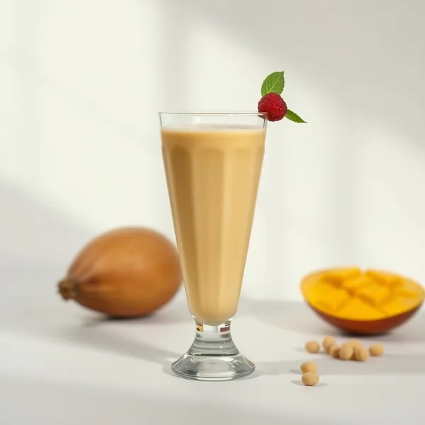 Smoothie Keto à la Mangue et Lait de Pois