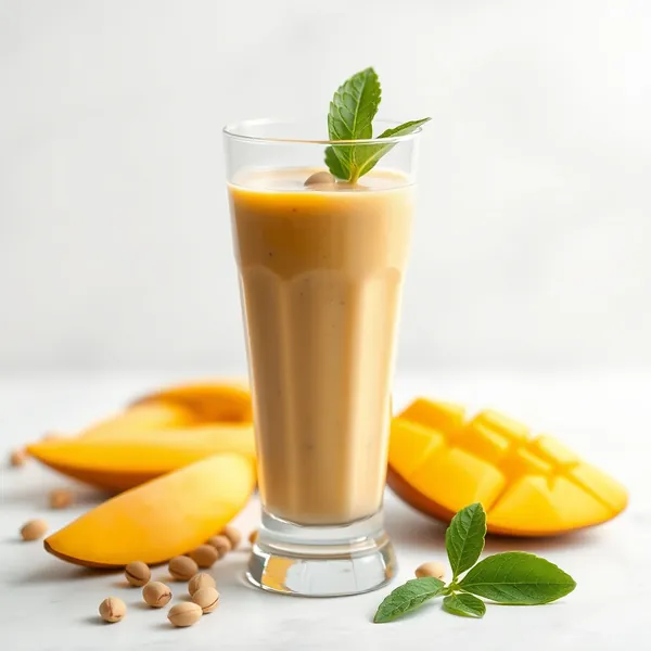 Smoothie de Manga e Leite de Pistache Amigável com Keto