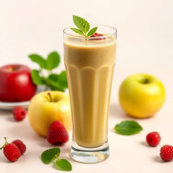 Batido de Manzana y Matcha Amigable con Keto