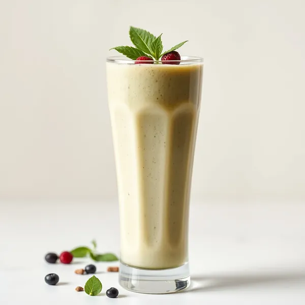 Batido de Matcha y Leche de Cáñamo Amigable con Keto