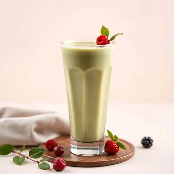 Smoothie Keto Amigável de Matcha e Kefir