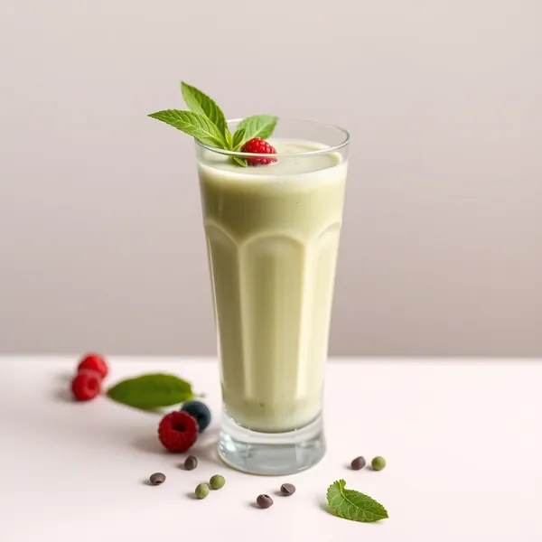 Smoothie Keto de Matcha e Leite de Ervilha