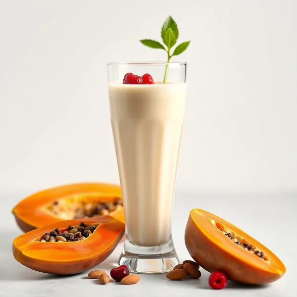 Keto-Friendly Papaya Almond Milk Smoothie