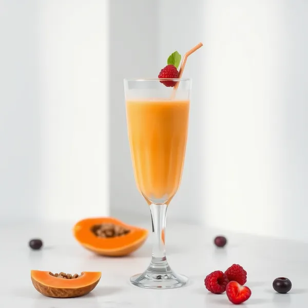 Keto-freundlicher Papaya-Kokoswasser-Smoothie