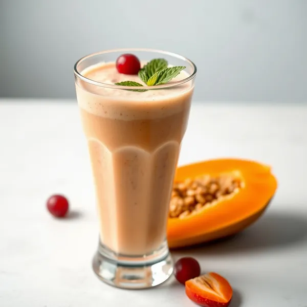 Keto-Friendly Papaya Greek Yogurt Smoothie