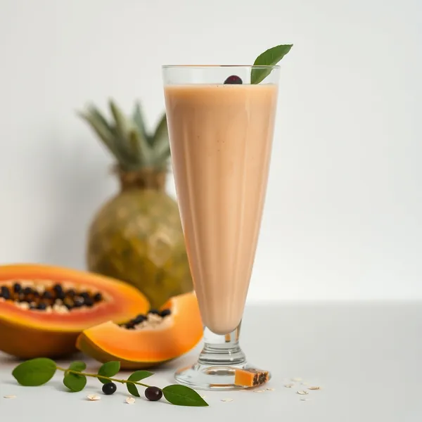 Smoothie de Papaye et Lait d'Avoine Keto