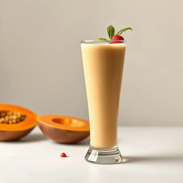 Smoothie de Papaye avec Lait de Riz Amical Keto