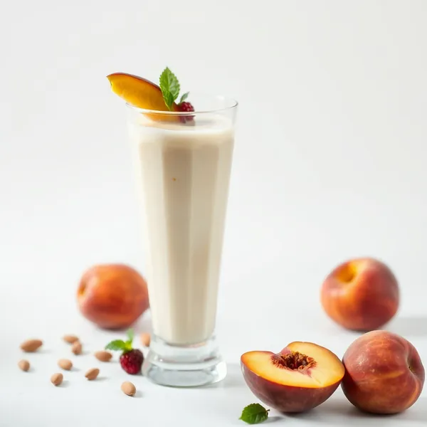 Keto-Friendly Peach Almond Coconut Milk Smoothie