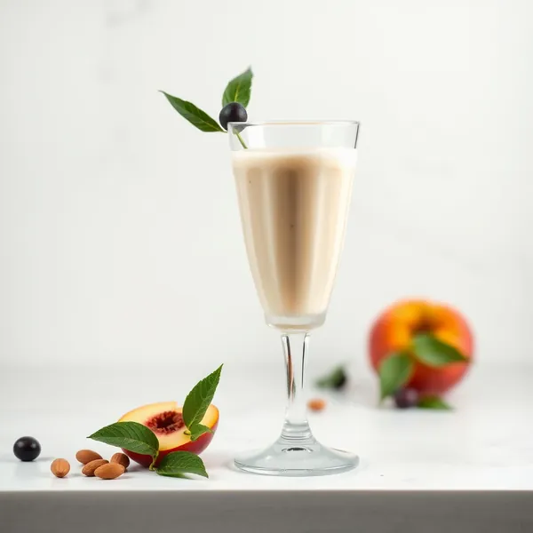 Keto-Friendly Peach Almond Milk Smoothie