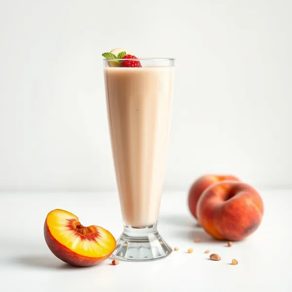 Keto-Friendly Peach Hazelnut Milk Smoothie