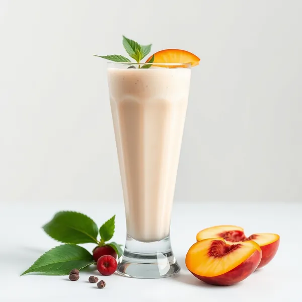 Keto-Friendly Peach Hemp Milk Smoothie