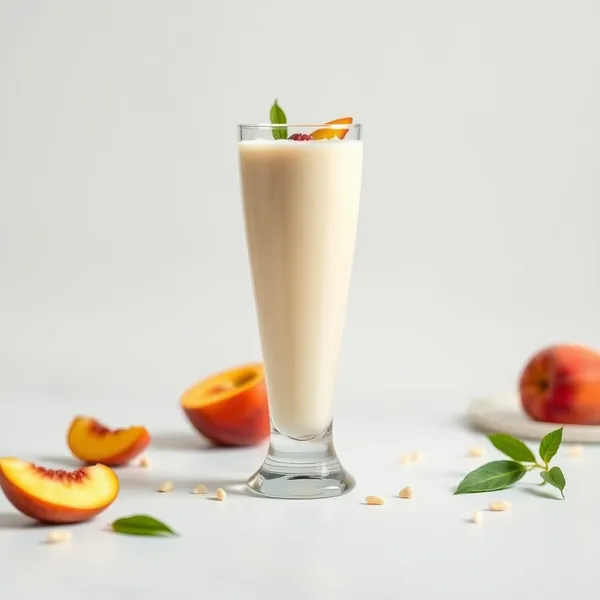 Keto-Friendly Peach Macadamia Milk Smoothie