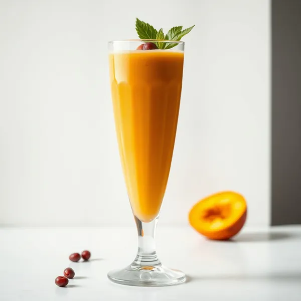 Keto-Friendly Peach Orange Juice Smoothie