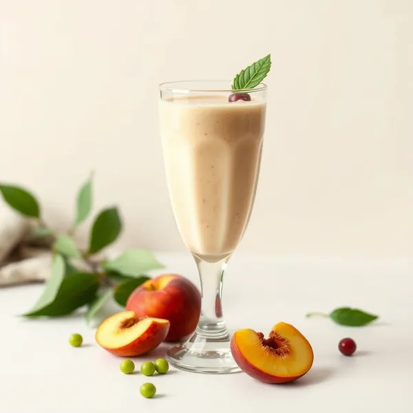 Smoothie Pêche et Lait de Pois Amical Keto