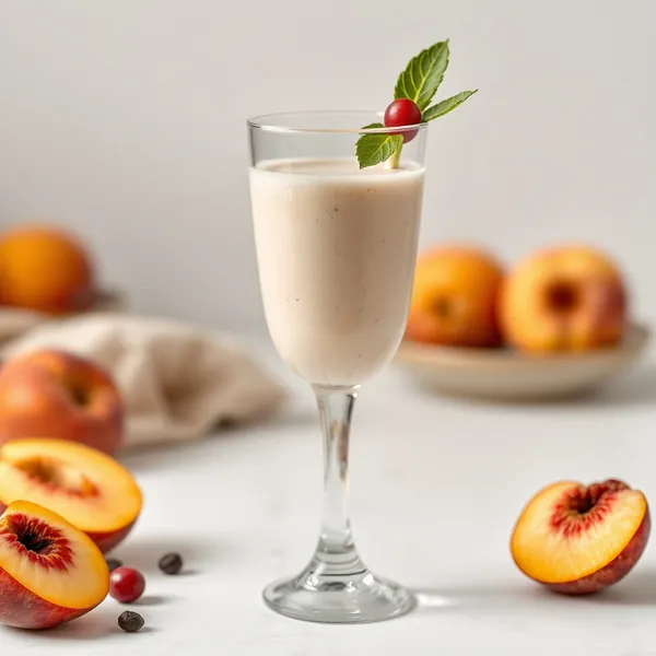 Smoothie au Lait de Riz et Pêche Amical au Keto