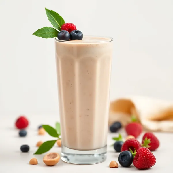 Smoothie de Manteiga de Amendoim e Leite de Avelã Amigável com Keto