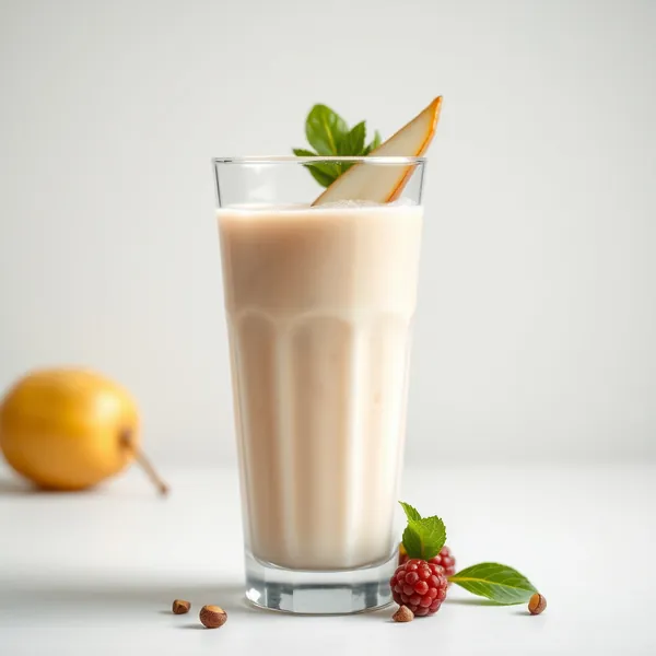 Batido de Pera y Leche de Avellana Amigable con Keto