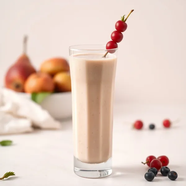 Smoothie de Pera e Leite de Cânhamo Amigável com Keto