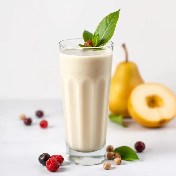 Smoothie de Pera e Leite de Pistache Amigável com Keto
