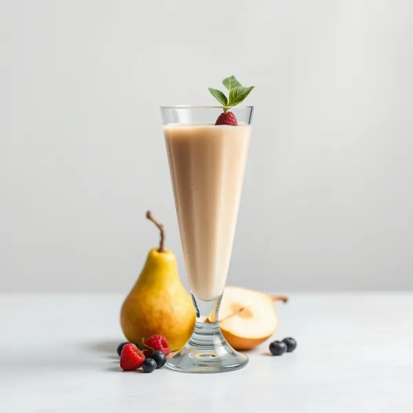 Keto-Friendly Pear Protein Shake Smoothie