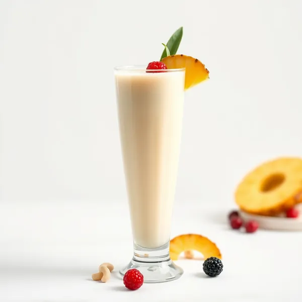 Smoothie de Abacaxi e Leite de Caju Amigável com Keto