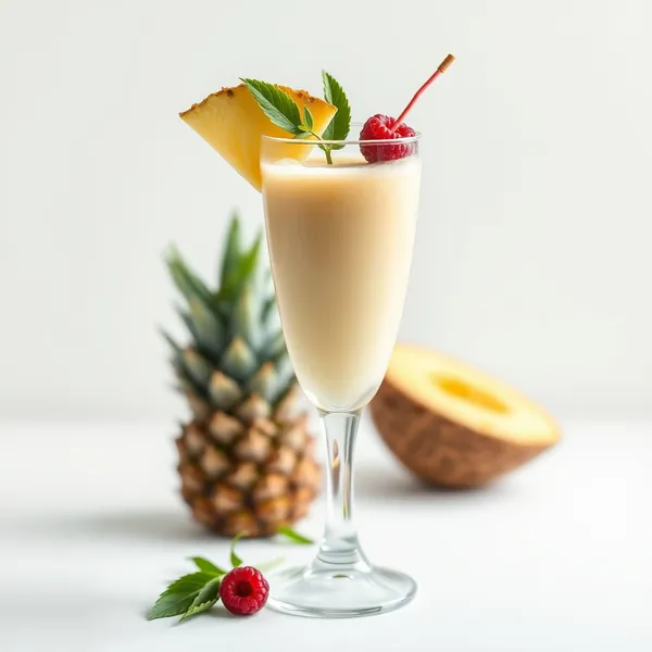 Smoothie de Abacaxi e Água de Coco Amigável com Keto