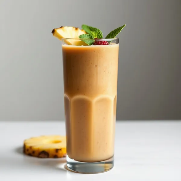 Smoothie de Café Frio com Abacaxi Amigável com Keto